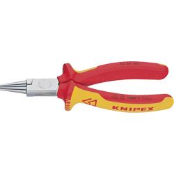 KNIPEX Rundzange VDE verchromt mit Mehrkomponentenhüllen Produktbild