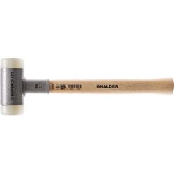 HALDER Schonhammer SUPERCRAFT rückschlagfrei hart Holzstiel Nylon weiß Produktbild