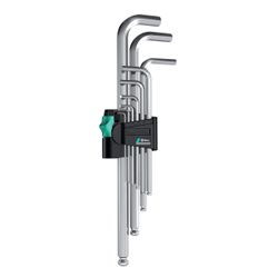 WERA Sechskant-Winkelschraubendrehersatz 950 PKL mit Kugelkopf 1,5-10mm 9-tlg. Produktbild
