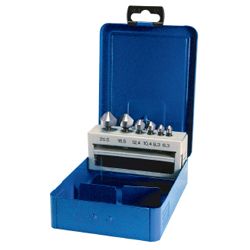 Kegelsenkerbitsatz 7-teilig   Größe 6,3-20,5 mm RUKO  90 Grad HSS Metallkassette Produktbild