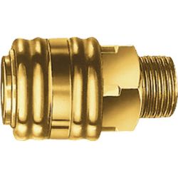 Schnellverschlusskupplung DN 7,2, Außengewinde Messing EWO  Gewinde G 1/4 13,16 mm Produktbild