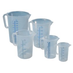 Messkanne 500 ml Polypropylen transparent HÜNERSDORFF  D90xH135 mm Produktbild