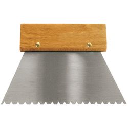 Kleberspachtel Breite 180 mm   Zahnung grob B4 Holzgriff Produktbild