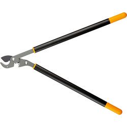 Getriebeastschere Länge 80 cm Fiskars Amboss Schneidleistung 55 mm Gewicht 1220 g Produktbild