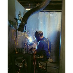 Schweißerschutzvorhang 200°C oliv JUTEC Produktbild