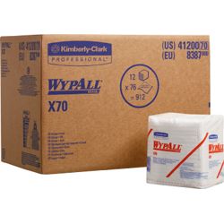 Wischtuch L380xB315ca. mm  WYPALL X60 8371 1-lagig, perforiert, geprägt blau Produktbild