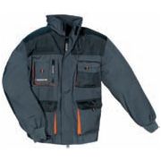 Herrenjacke dunkelgrau|schwarz|orange Produktbild