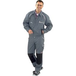 Bundjacke Gr.46 grau/schwarz m.Reflexbiesen PLANAM m.Brustta schen Produktbild