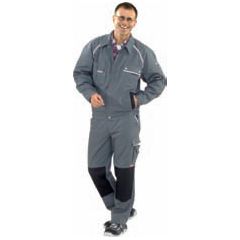 Bundjacke Gr.58 grau/schwarz m.Reflexbiesen PLANAM m.Brustta schen Produktbild