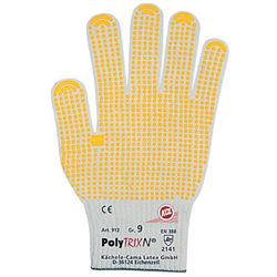 Schutzhandschuhe  912 Gr.9 L.230mm Polytrix N genoppt KCL m. Strickbund VE=10 Produktbild