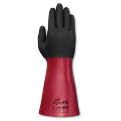 Chemikalienhandschuhe Größe 10 flaschengrün/anthrazitgrau ANSELL AlphaTec 58-530W EN 388, EN 374, EN 1149 Kategorie III Produktbild