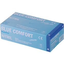 Einwegnitrilhandschuhe Gr.9 blau puderfrei 100St./Box Produktbild