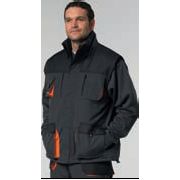Weste Gr.XXL gefüttert schwarzgrau/orange 65%PES/35%CO Produktbild