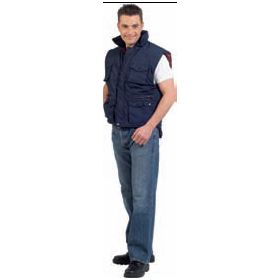 Truckerweste Gr.XL blau 65%PES/35%CO m.PES-Füllung Produktbild