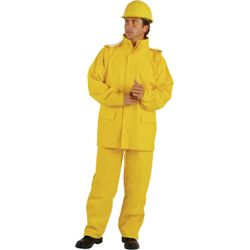 Regenjacke Gr.S gelb PU-Stretch m.Kapuze EN343 Kl.2 reißfest  leicht Produktbild