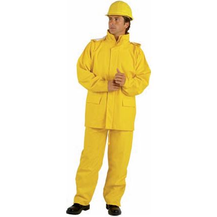 Regenjacke Gr.XXXL gelb PU-Stretch m.Kapuze EN343 Kl.2 reißf est leicht Produktbild