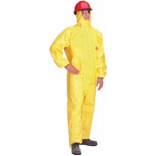 Schutzoverall Gr.XL gelb Tychem C Kat.III DUPONT Typ 3/4/5/6 Produktbild