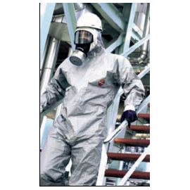Schutzoverall Gr.L grau Tychem F Kat.III DUPONT Typ 3/4/5/6 Produktbild