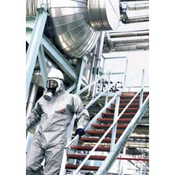 Schutzoverall Gr.XL grau Tychem F Kat.III DUPONT Typ 3/4/5/6 Produktbild