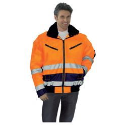 Pilotenjacke Gr.M orange/blau EN471/343 Kl.2 m.Ärmel o.Ärmel  Kl.1 Produktbild