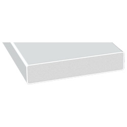Schaum  profil 100x20mm Lg. 6,00m Weiß, PVC-HartSchaum, VE: 12m Produktbild