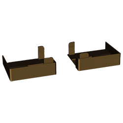 Abschlusskappen für RF M927/922 Braun, VE: 100 Paar Produktbild
