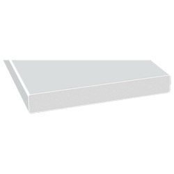 Schaumprofil 150x20mm Lg. 6,00m Weiß, PVC-HartSchaum , VE: 12m Produktbild