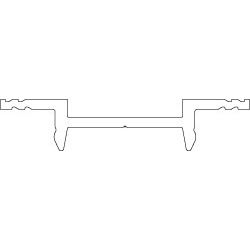 Andruckprofil FWT 50/55-1 48 mm Alu blank Produktbild
