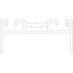 Abdeckprofil FWT 55-1 55/25 mm Alu blank Produktbild