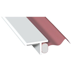 Dichtprofil 25x15mm SK Lg. 6,00m Weiß, VE: 60m Produktbild