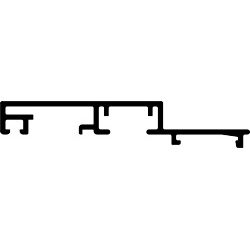 Blendrahmenprofil WG 76.10-SK blank Produktbild