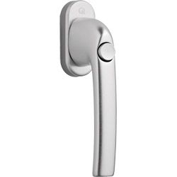 greenteQ Fenstergriff FG10.45°.DK.AL mit Druckknopf - inkl. Schrauben Produktbild