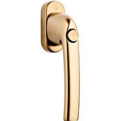 greenteQ Fenstergriff FG10.45°.DK.AL mit Druckknopf - inkl. Schrauben Produktbild