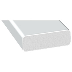 Schaumprofil 50x17mm Lg. 6,00m Weiß, PVC-HartSchaum , VE: 30m Produktbild