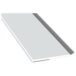 Flachprofil 50x3x4500 mm SK WL weiß Produktbild