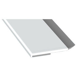 MENKE PVC-Flachleisten mit abgerundeten Ecken, Schaumklebeband und weißer Weichlippe Produktbild