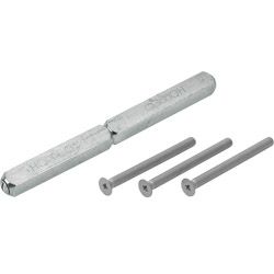 HOPPE Befestigungsset M6 für FS-AP-Schutzbeschläge Griff/Griff und Schild 3310 Produktbild