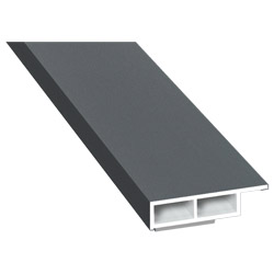 Kammerprofil 30x7mm SK Lg. 6,00m foliert mit Nase 70 1205-083 Basaltgrau Glatt Produktbild