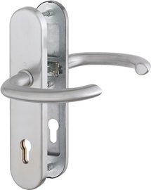 E1138Z/3331/3310 Garnitur (beids. Lochteile für HOPPE-Schnellstift)/ES1/F69 Edelstahl matt/10mm/Profilzylinder 92mm/67-7 Produktbild