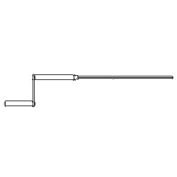 Maco Bedienungskurbel ohne Kreuzgelenk 240 mm Klingenl Produktbild