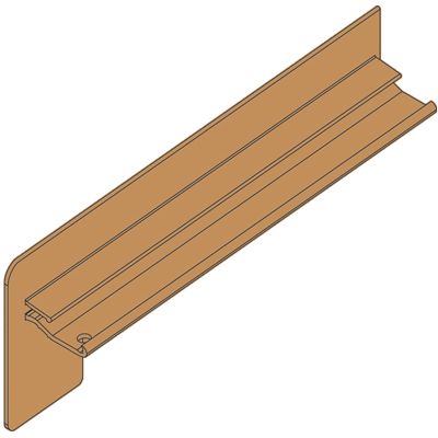S7 G214 mittelbronze - Aluminium-Bordstück ohne Dehnungsausgleich Produktbild