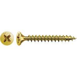 SPAX Universalschraube, Vollgewinde, Senkkopf, Kreuzschlitz PZ, 4CUT, YELLOX Produktbild