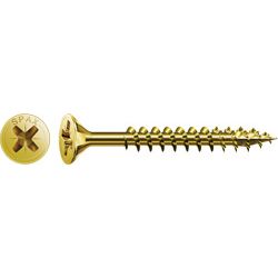 SPAX Universalschraube, Vollgewinde, Senkkopf, Kreuzschlitz PZ, 4CUT, YELLOX Produktbild