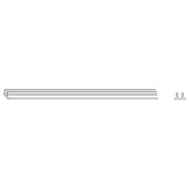 Abdeckschiene KF 2000x16 mm A0/beigebraun Produktbild