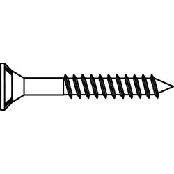 Spanplattenschrauben Teilgewinde mit Senkkopf und Torx verzinkt Produktbild