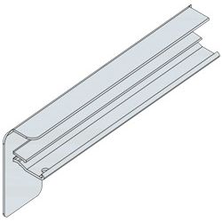 S26 blank - Aluminium-Bordstück ohne Dehnungsausgleich Produktbild