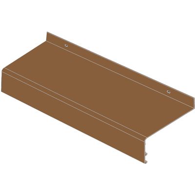Aussenfensterbank VBH 400 Aluminium G216 dunkelbronze Produktbild