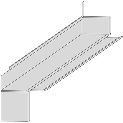 VHA135 250 EV1 silberfarbig - Aluminium-Verbinder für Außenecke 135° zu VBH250 Produktbild