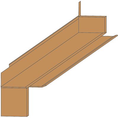 VHA135 250 G214 mittelbronze - Aluminium-Verbinder für Außenecke 135° zu VBH250 Produktbild