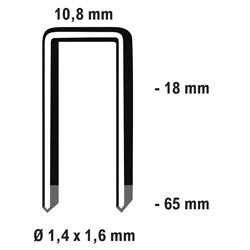 Holz-HER Klammern Typ G 32 mm Produktbild